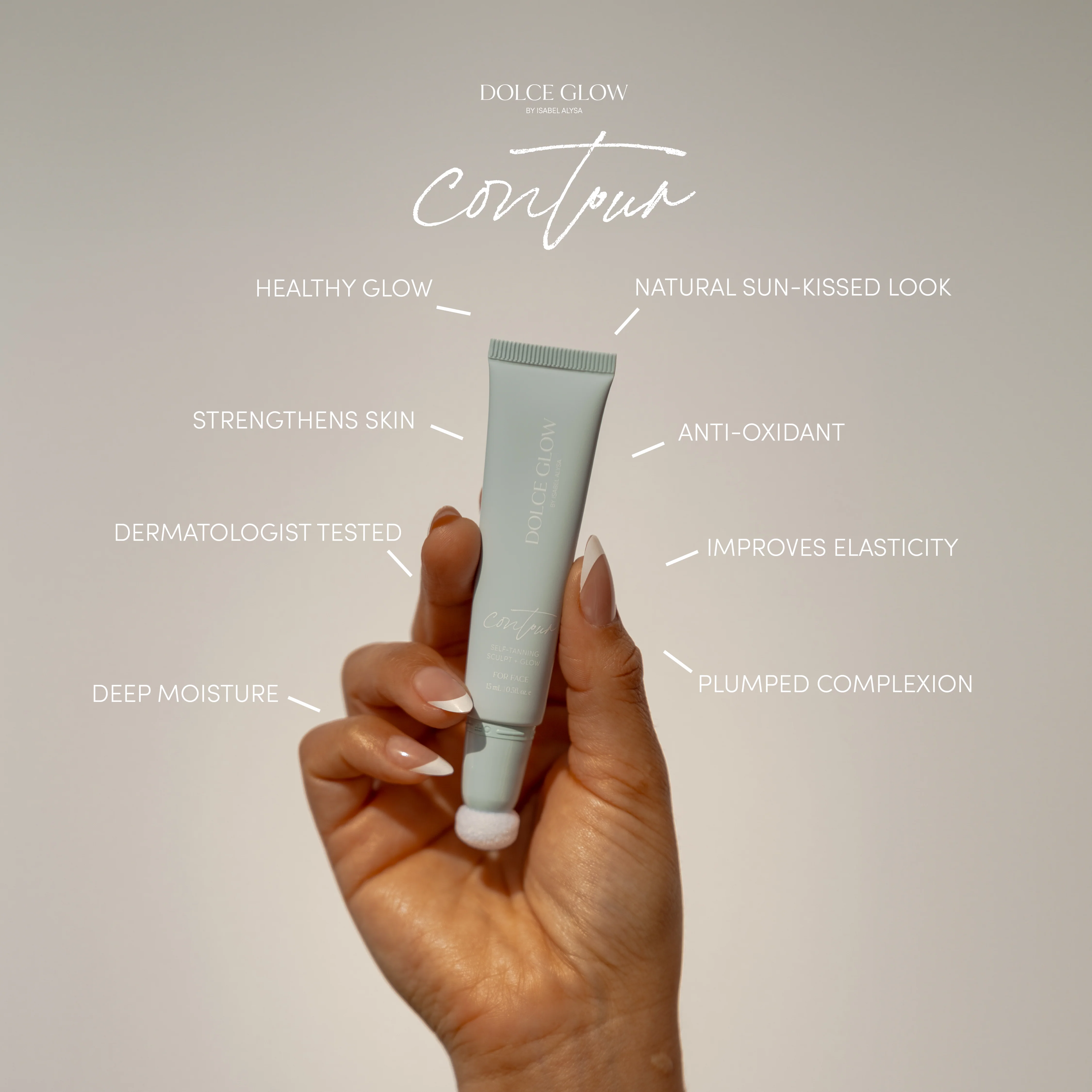 Dolce Glow by Isabel Alysa Contour Self-Tanning Sculpt + Glow - Image 8